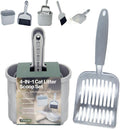 4-in-1 Cat Litter Scoop with Holder, Cat Litter Box Organizer Cleanup Kit by Vitisyao