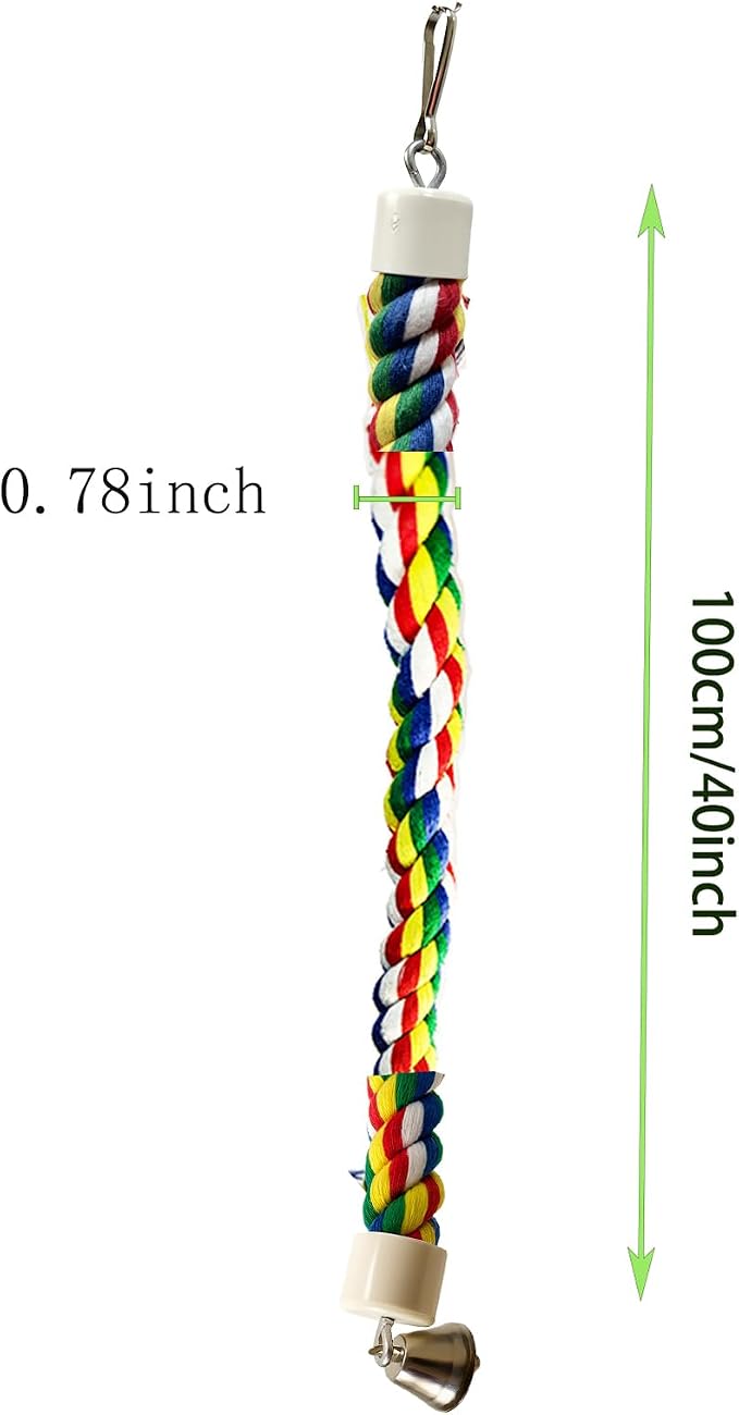 Bird Rope Perch & Birds Swing Set - Image 4