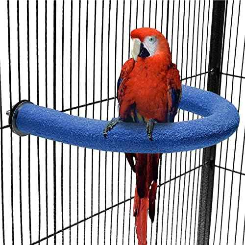 FrgKbTm U Shape Parrot Perch Stand Toy Bird Platform Sand Paw Grinding