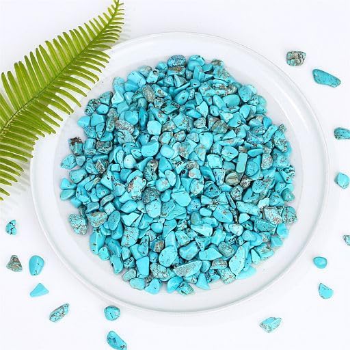 YATOJUZI Turquoise Aquarium Gravel Rocks Bulk Wholesale Tumbled Crystals Stones - Image 2