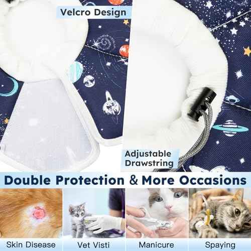 Cat Cone Collar Soft, Waterproof Cat Recovery Collar After Surgery