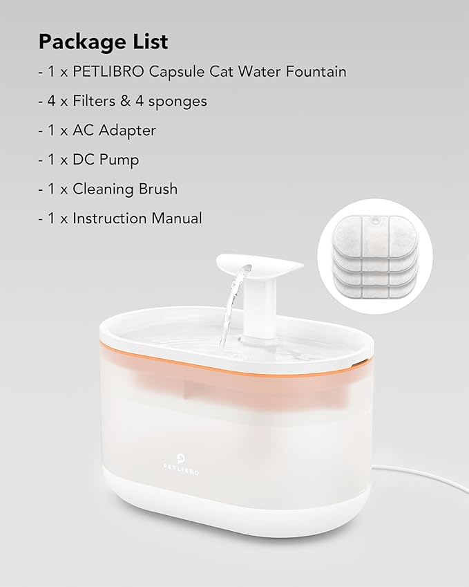 PETLIBRO 2.1L Automatic Cat Water Fountain, Ultra-Quiet Indoor Pet Water - Image 8