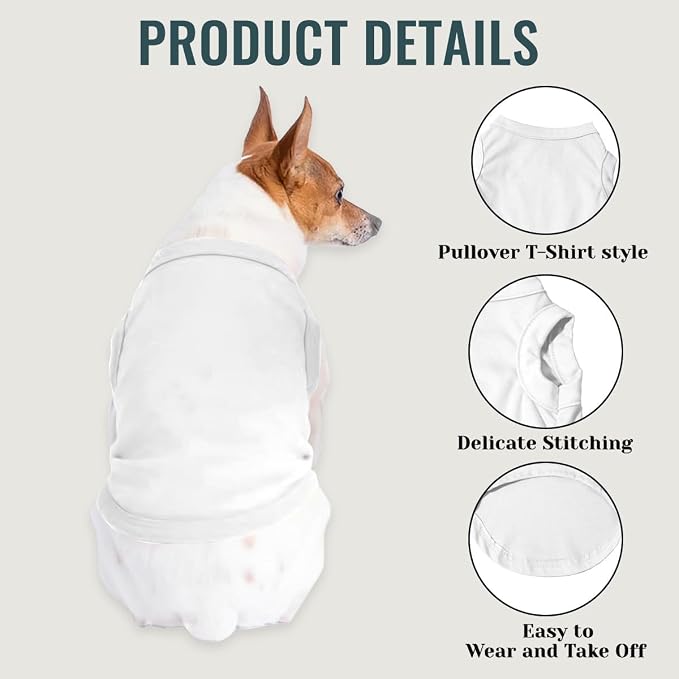 Customized Dog Shirt Custom Pet Clothes T Shirts - Image 4