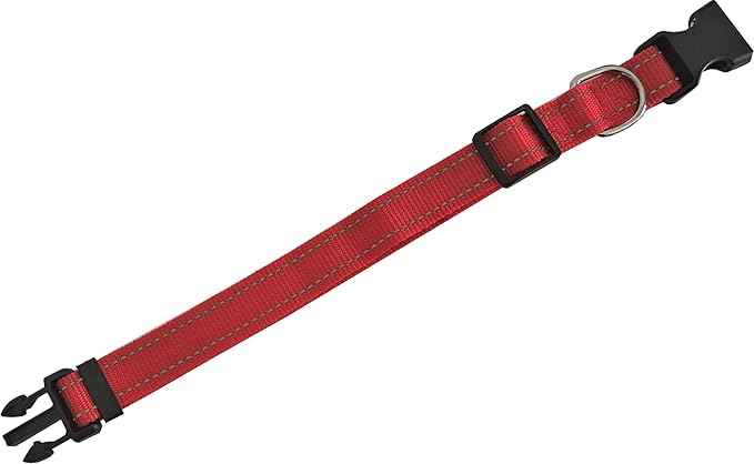 Adjustable Nylon Dog Collar, Reflective Collar 1 Inch 3/4 Inch 5/8 Inch Wide