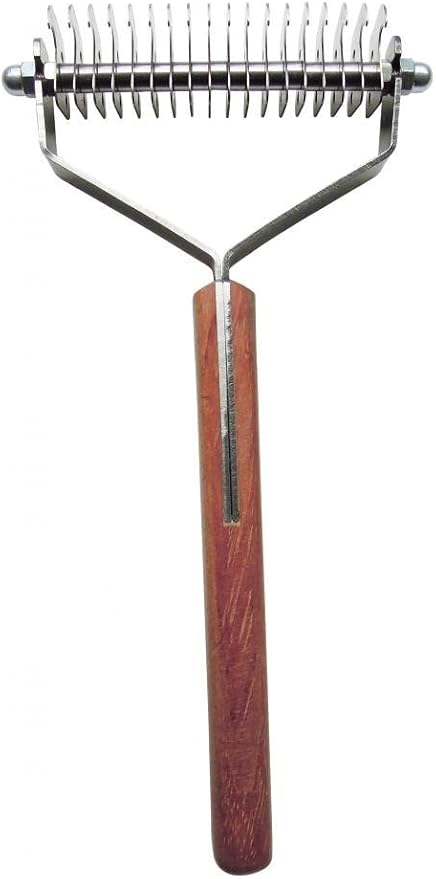 Mars Coat King Double Wide Dematting Undercoat Grooming Rake Stripper Tool by MarsCoatKing