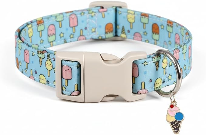 Blue Dog Collar for Large Dogs, Boy Girl Dog Collar by Britwicfr