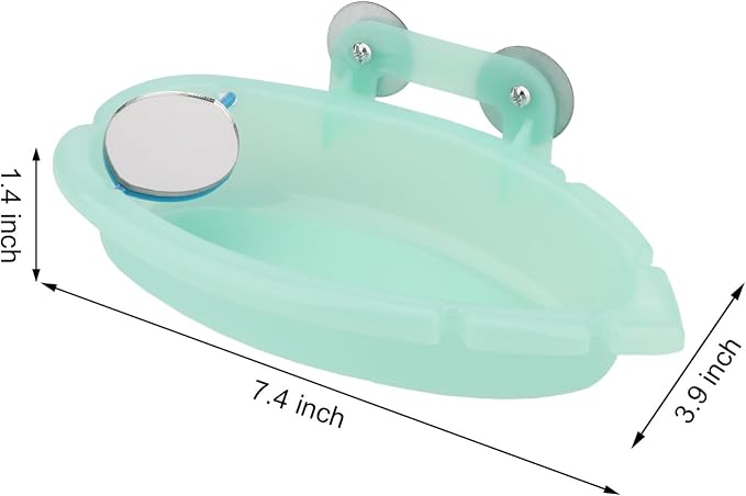 Wontee Bird Bath for Cage Portable Parrot Hanging Bathroom Bathing Tub - Image 4