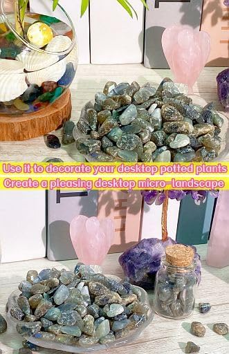 YATOJUZI Labradorite 1LB Aquarium Gravel Rocks Bulk Wholesale Tumbled Crystals - Image 5