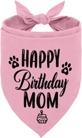 L21 Happy Birthday Mom Dog Bandana by AUII+JO+DESIGN
