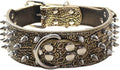 Serijoars Spiked Studded Dog Collar, PU Leather Dog Collar, Adjustable Pet by Serijoars