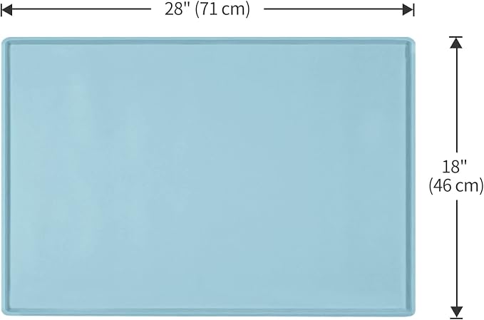 Dog Food Mat, Silicone Waterproof Food Tray, Non Slip Pet Bowl Mats Placemat - Image 5