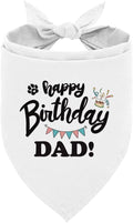 Happy Birthday Dad Dog Bandana, Dad's Gift Dog Bandana, Pet Scarf Accessories by Unknown