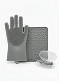 3-in-1 Stress-Free Dog Bathing Kit – Silicone Grooming Gloves, Suction Lick Mat by Unknown