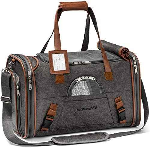 Mr. Peanut's Airline Approved Soft Sided Pet Carrier, Low Profile Gold