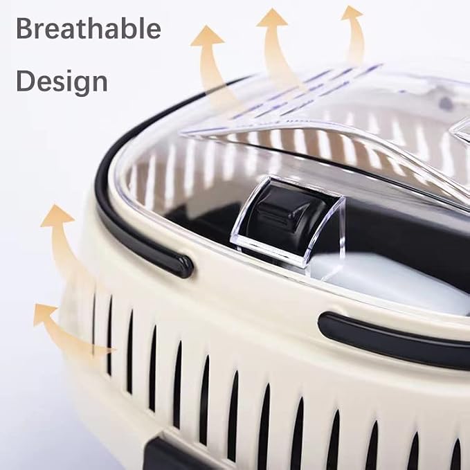 Pink Travel Small Animals Hamster Hedgehog Guinea Pig Cage Carrier - Image 4