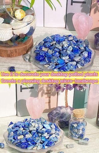 YATOJUZI Lapis Lazuli Aquarium Gravel Rocks Bulk Wholesale Tumbled Crystals - Image 5