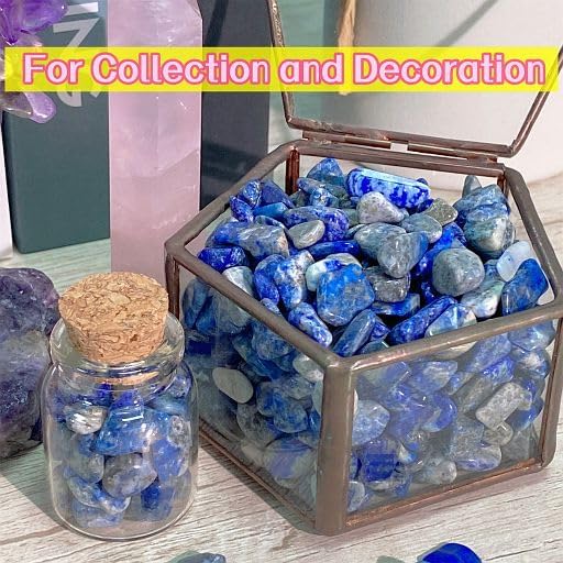 YATOJUZI Lapis Lazuli 1LB Aquarium Gravel Rocks Bulk Wholesale Tumbled Crystals - Image 4