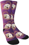 Custom Face Socks, Personalized Dog Lover Pet Photo Picture on Socks Unisex by Enjoy-yjl