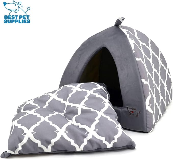 Best Pet Supplies Dog House Bed Crate Mat Tent Indoor Round Soft Plush - Image 4