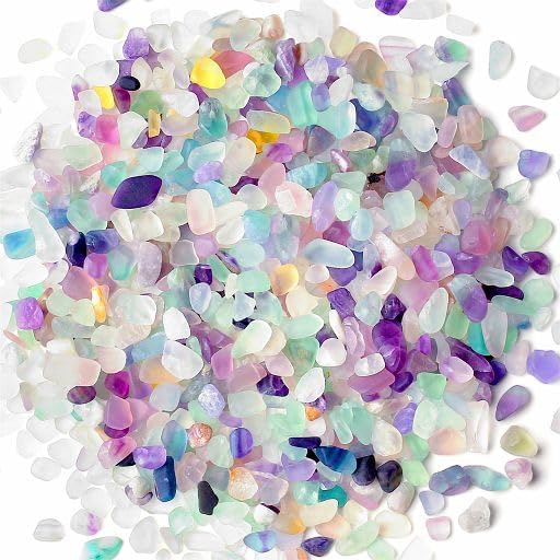 YATOJUZI 1.5lb Fluorite Aquarium Gravel Rocks Natural Tumbled Healing Crystal by YATOJUZI