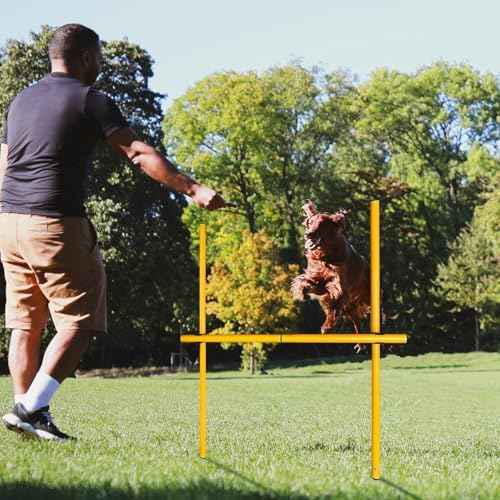 TNZMART 2.6 FT Dog Agility Obstacle Course Backyard Set with Wave