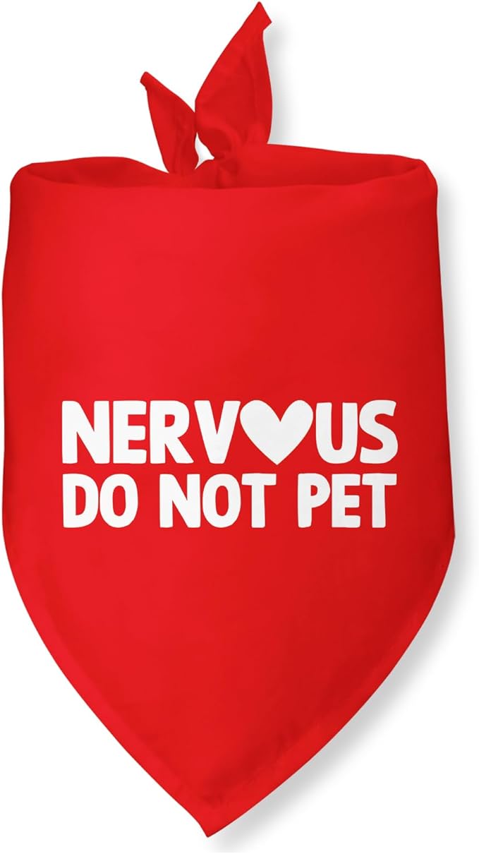 Nervous Do Not Pet Dog Bandana Service Bandana Service Dog in Training Funny by Mziwuekt