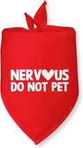 Nervous Do Not Pet Dog Bandana Service Bandana Service Dog in Training Funny by Mziwuekt