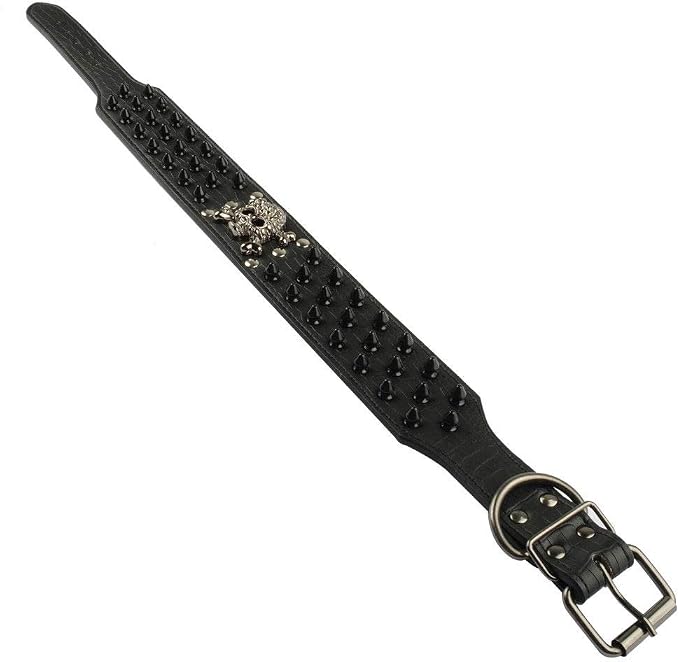 Serijoars Spiked Studded Dog Collar, PU Leather Dog Collar, Adjustable Pet - Image 6