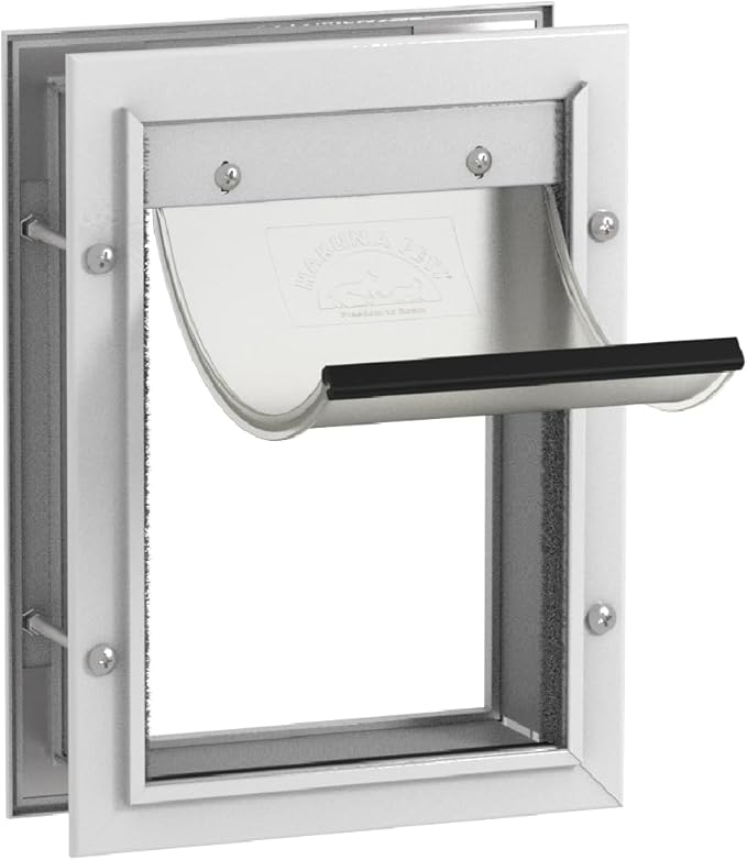 Hakuna Pets Deluxe Aluminum Pet, Cat and Dog Door by HakunaPets