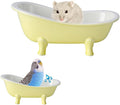 Summer Hamster Ceramic Bed Bathtub, Small Animal Ice Accessories Cage Hideout by KnocKconK