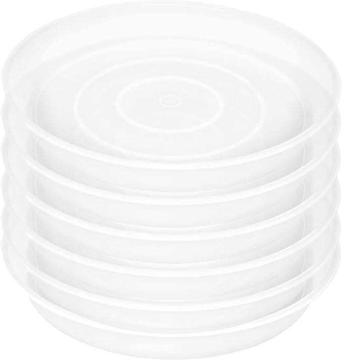 2 Pack of 8 inch Plant Saucer Clear, Heavy Duty Plastic Plant Water Tray 8 inch - Image 8