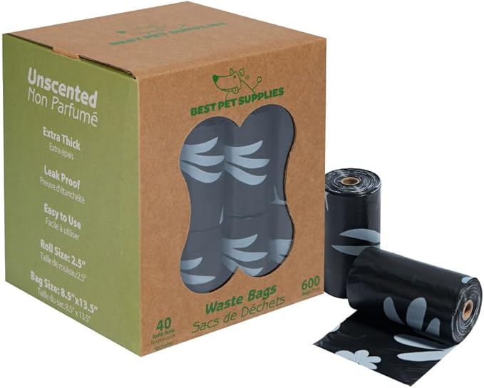 Best Pet Supplies Poop Bags for Dogs, 50% Post-Consumer Recycled Content dog by BestPetSuppliesLLC