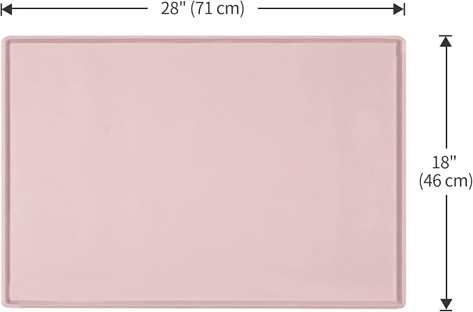 Dog Food Mat, Silicone Waterproof Food Tray, Non Slip Pet Bowl Mats Placemat - Image 5