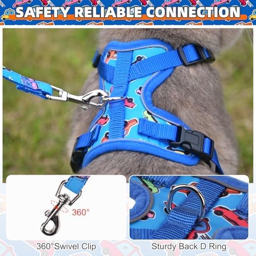 KOOLTAIL Cat Harness and Leash Set, Escape Proof for Safe Walking &