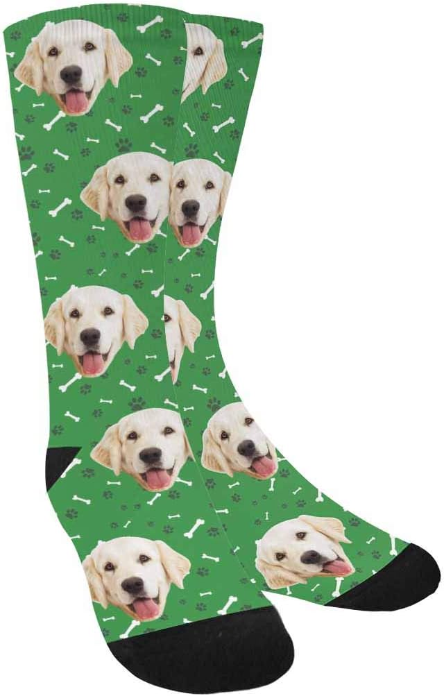 MyPupSocks Custom Personalized Photo Pet Face Socks, Cat and Dog Tracks Paws by MyPupSocks