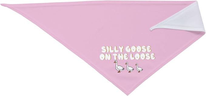 Silly Goose on The Loose Triangle Dog Bandana, Summer Bandana Funny Triangle - Image 4