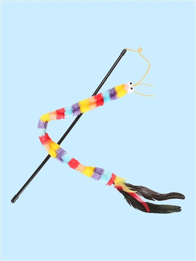 QWINEE Cat Wand Toys, Cat Interactive Toy, Cat Toys - Image 2