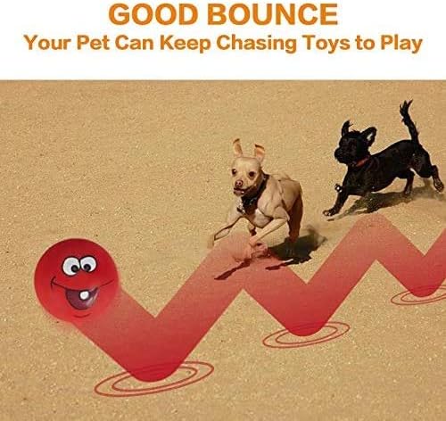 Dog Toy Squeaky Dog Toys Funny Face Chewing Latex Rubber Soft Fetch Play - Image 4