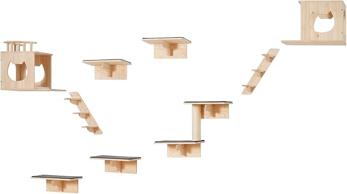 VEVOR Wall Mounted Cat Shelves, Cat Wall Shelves and Perches - Image 11