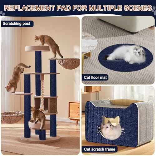 Cat Scratching Mat, 118.5"x15.9" Trimmable Self-Adhesive Cat Scratch
