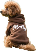 GODMERCH Custom Name Embroidered Dog Hoodie, Embroidery Dog Sweaters by Godmerch