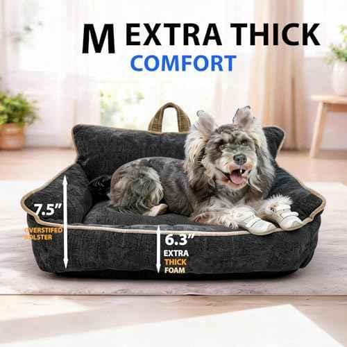 Washable Dog Bed Medium Size,Pet Beds for Medium Dogs,Dog Sofa Bed