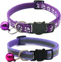 2 Pack Cat Collars Quick Release Reflective Kitten Collar by Unknown