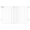 Babelio 31.5-55" No Bottom Bar Baby Gate Extra Wide, 2-in-1 Auto Close Dog Gate by BABELIO