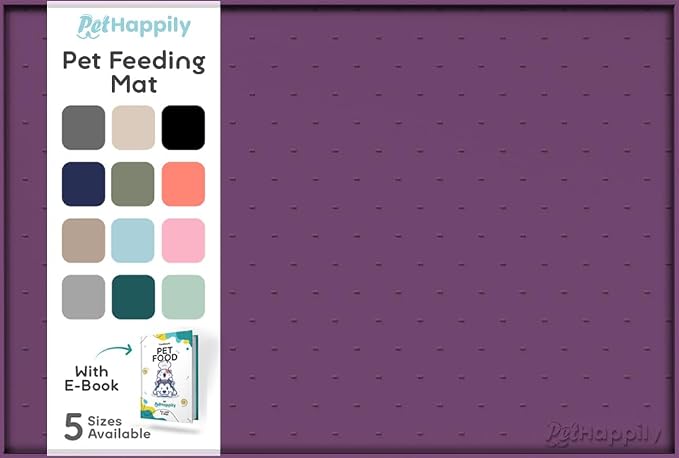 Dog Food Mat - Raised Edges Dogs Mat by PETHAPPILY