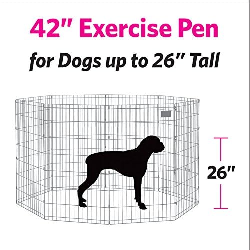 MidWest Homes for Pets Folding Metal Dog Exercise Pen, Indoor/Outdoor Playpen - Image 7