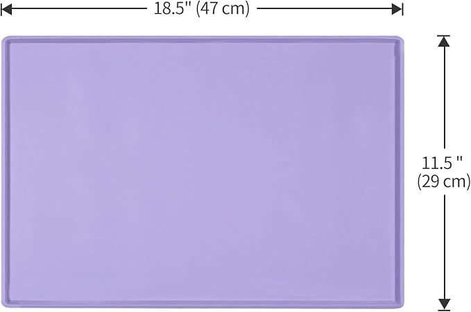 Dog Food Mat, Silicone Waterproof Food Tray, Non Slip Pet Bowl Mats Placemat - Image 5