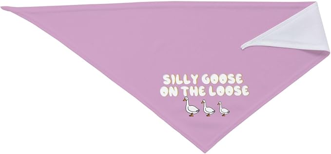 Silly Goose on The Loose Triangle Dog Bandana, Summer Bandana Funny Triangle - Image 4
