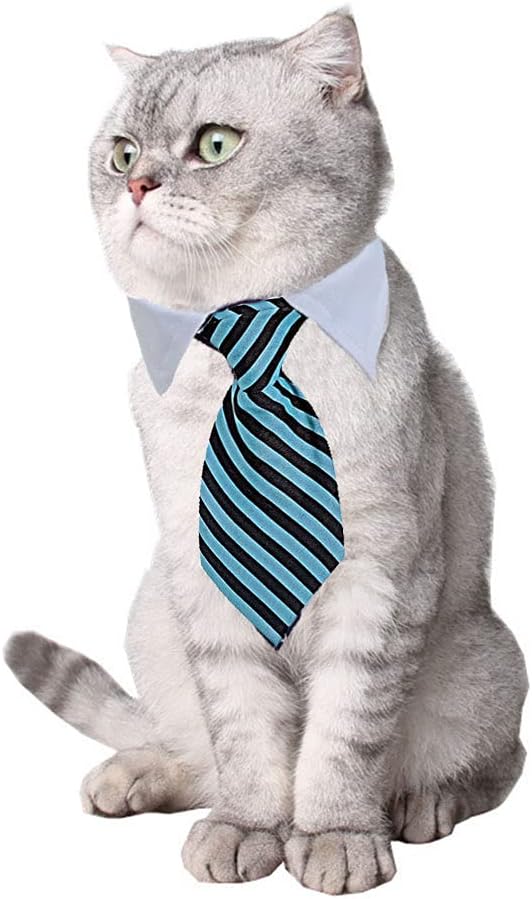 4 Pieces Pets Dog Cat Bowtie Pet Costume Adjustable Formal Necktie Collar - Image 2