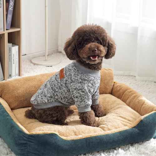 3 Pack Dog Sweaters for Small Dogs Girl Boy Winter Fleece Clothes Warm